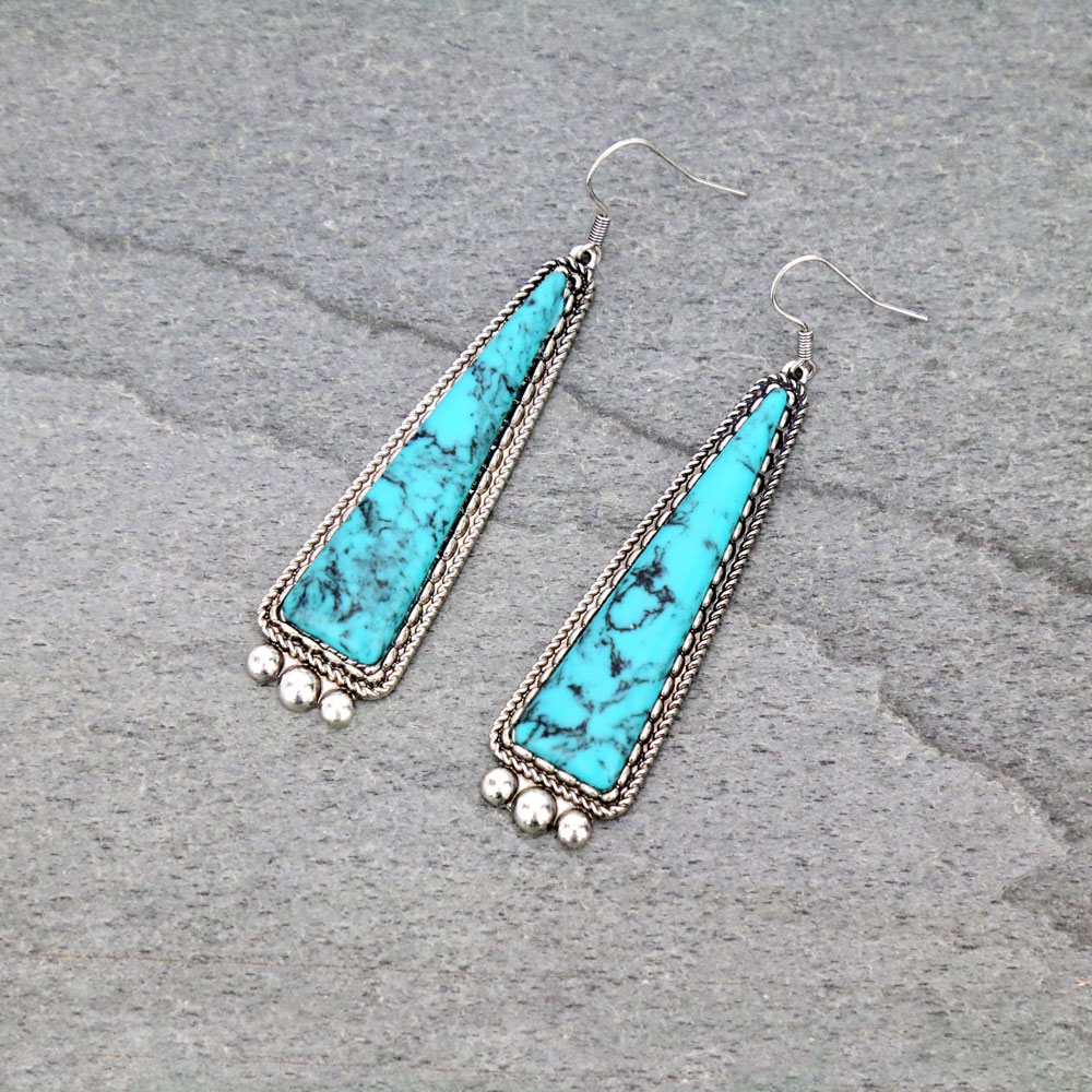 Western Stone Dangle Earrings