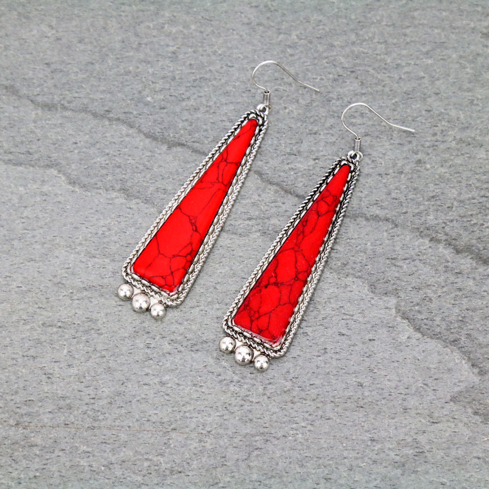 Western Stone Dangle Earrings