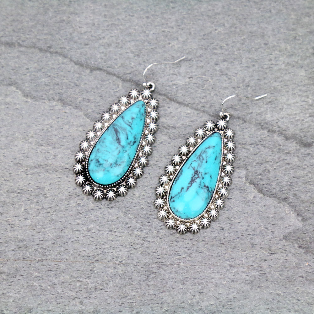 Western Stone Dangle Earrings