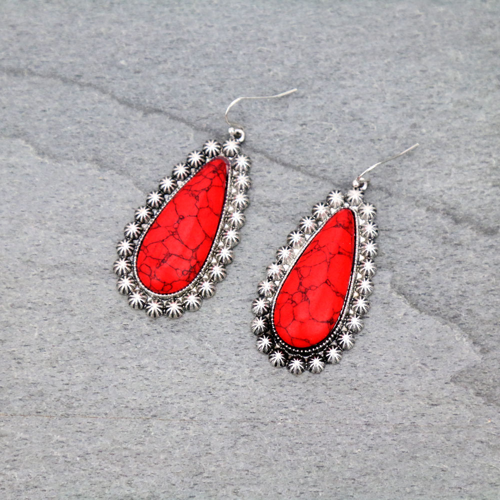 Western Stone Dangle Earrings
