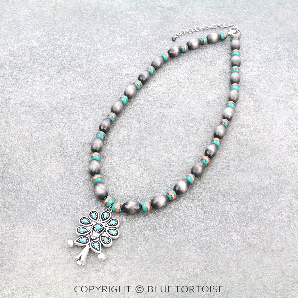 Western Single Squash Blossom Necklace