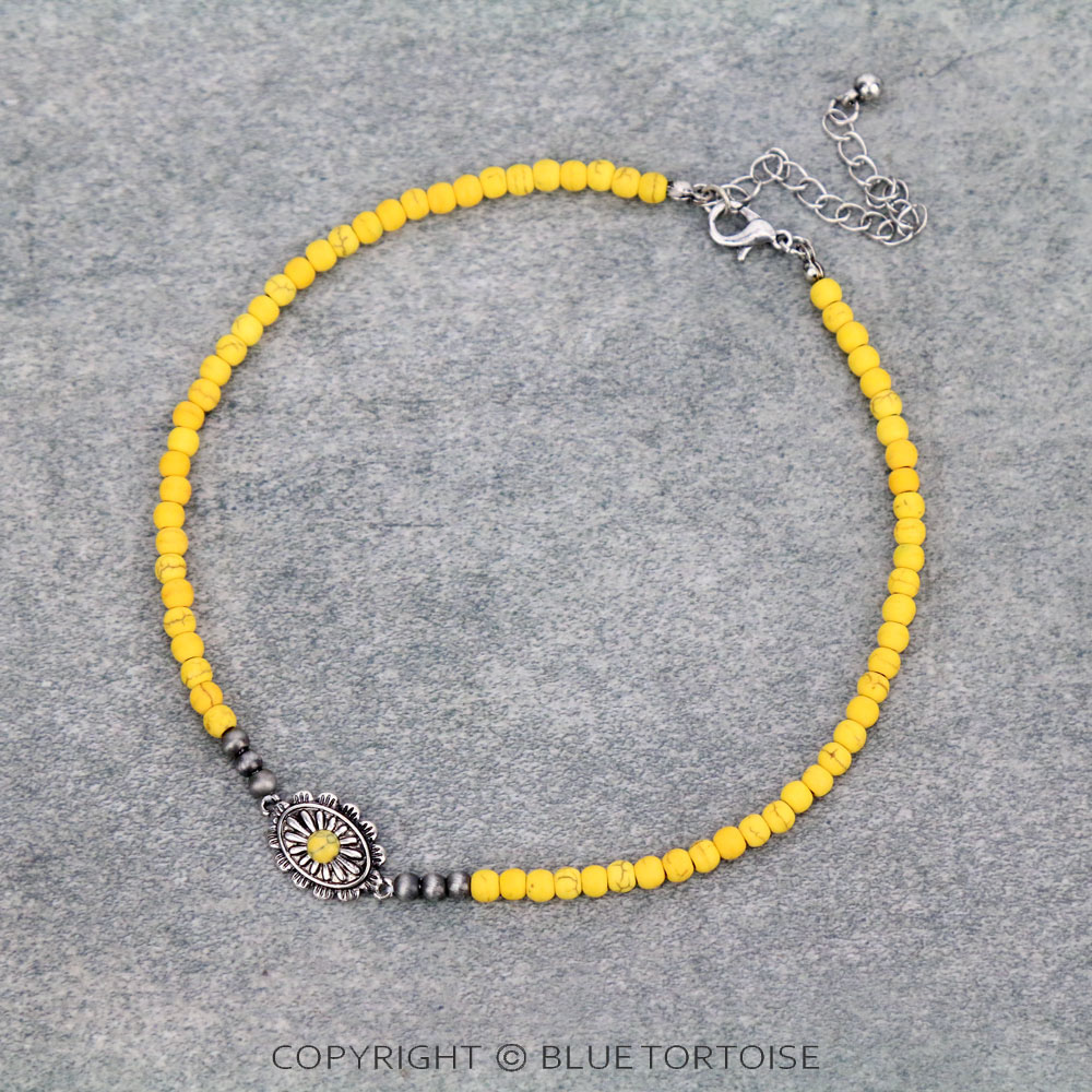 4mm Bead with Concho Choker
