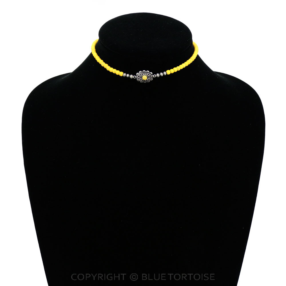 4mm Bead with Concho Choker - Image 2