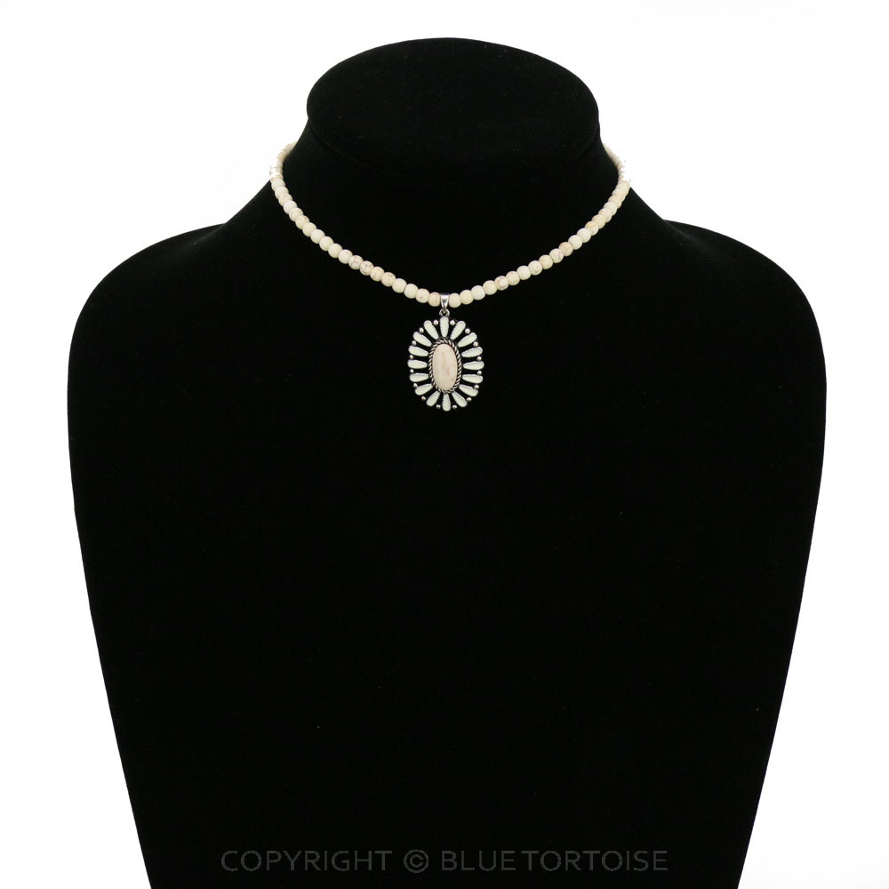 4mm Bead with Concho Pendant Choker - Image 2