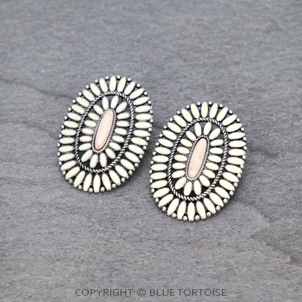 Concho Cluster Stud Earrings