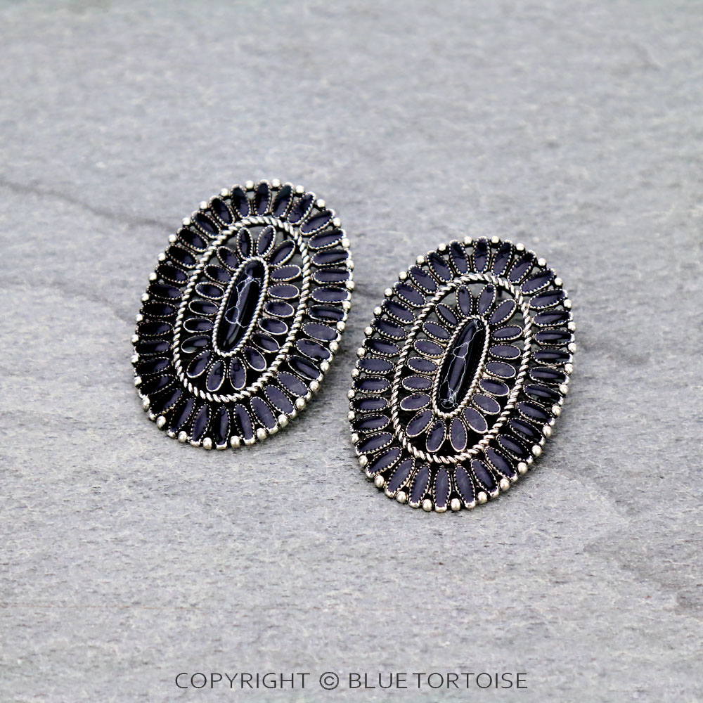 Concho Cluster Stud Earrings