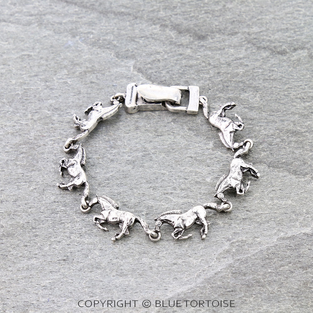 Western Running Horse Magnetic Bracelet