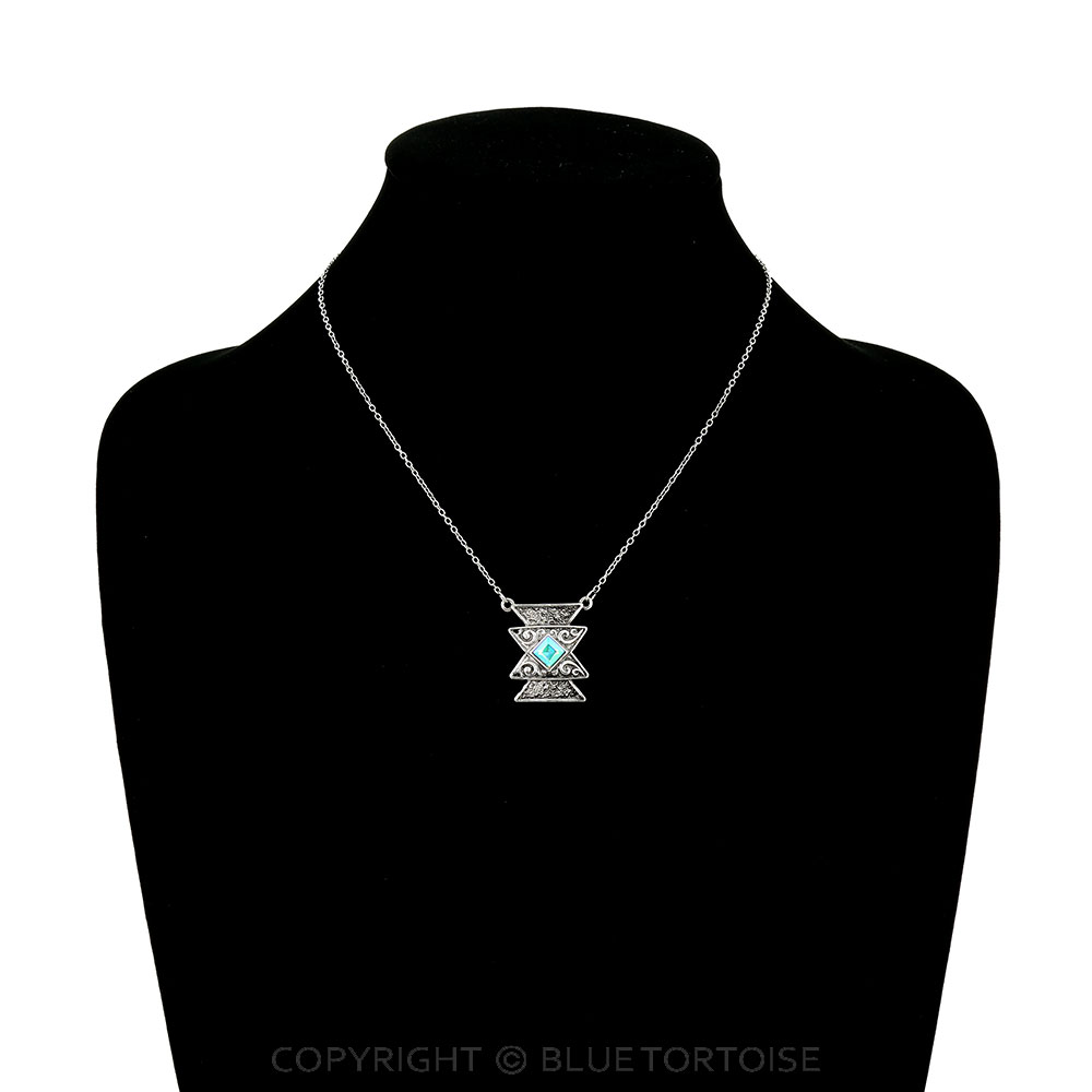 Western Aztec Stone Necklace - Image 2