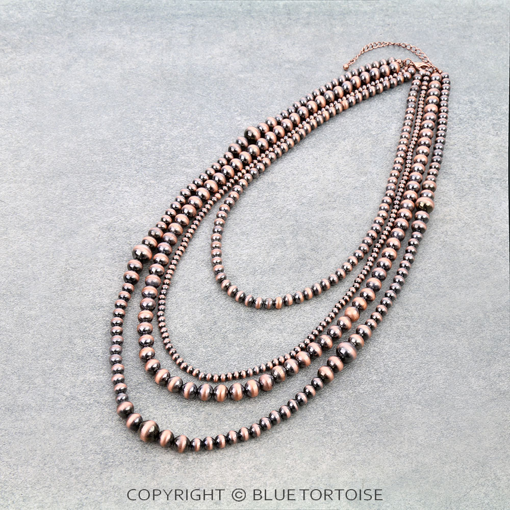 4Row Navajo Style Pearl Necklace