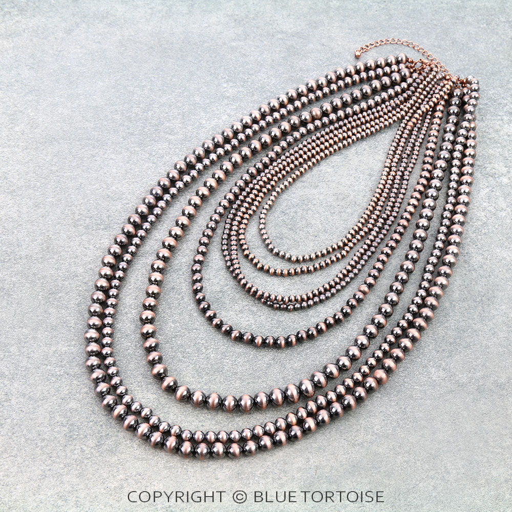 8Row Navajo Style Pearl Necklace