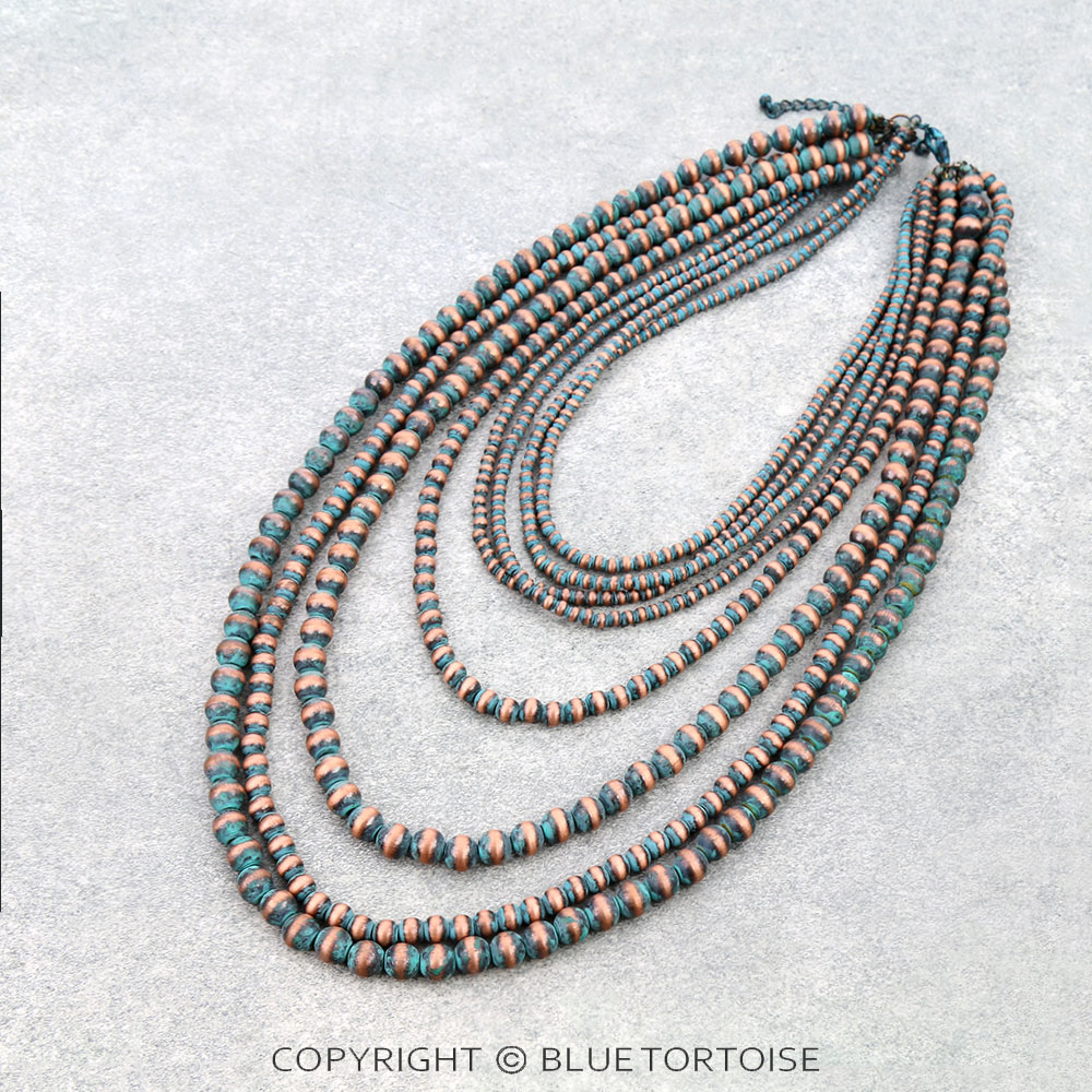 8Row Navajo Style Pearl Necklace