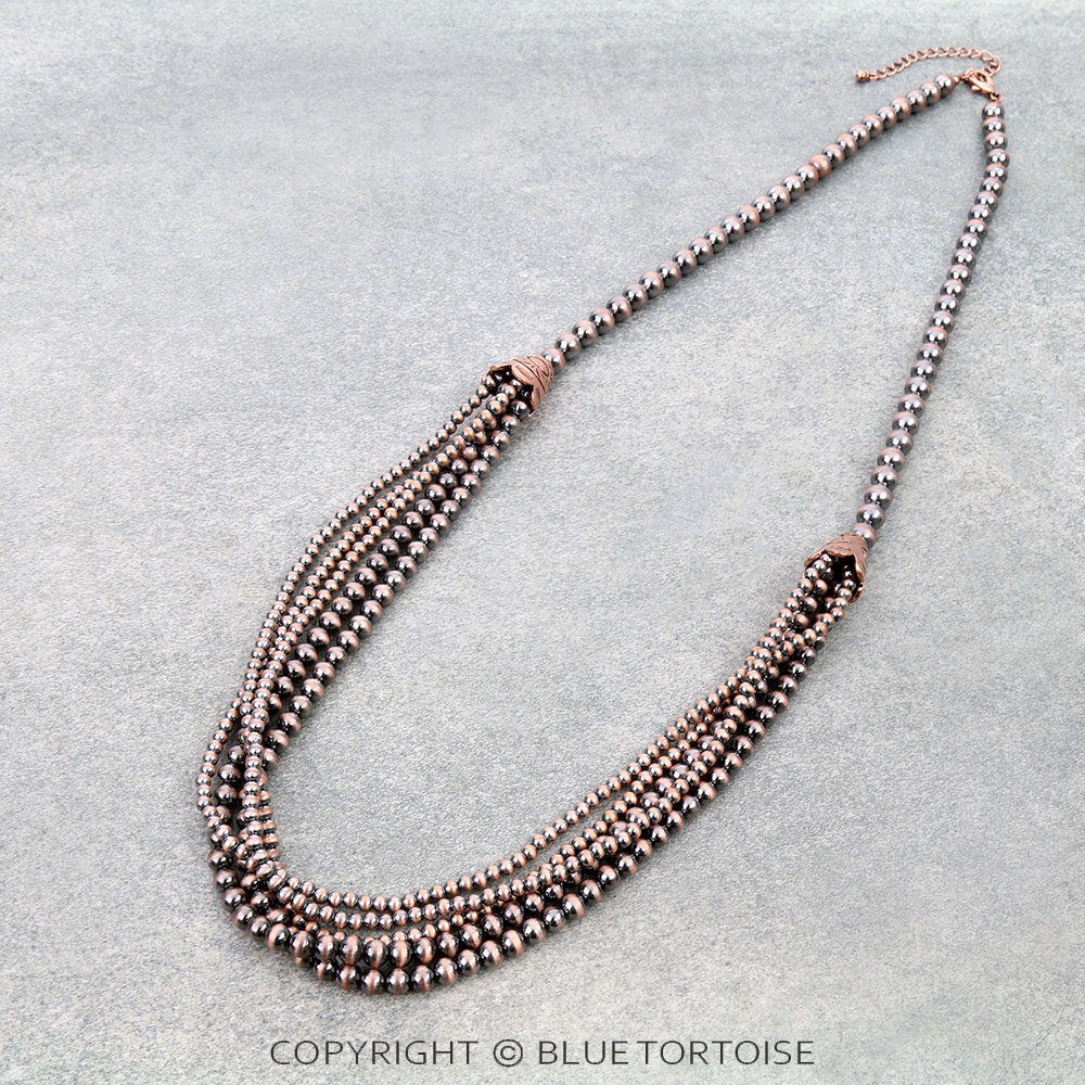 5Row Navajo Style Pearl Necklace