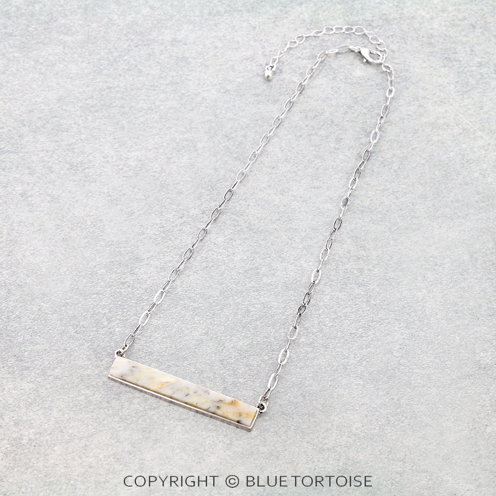 Bar Stone Necklace