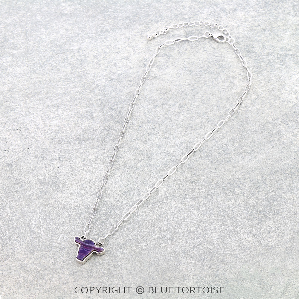 Cow Head Stone Necklace