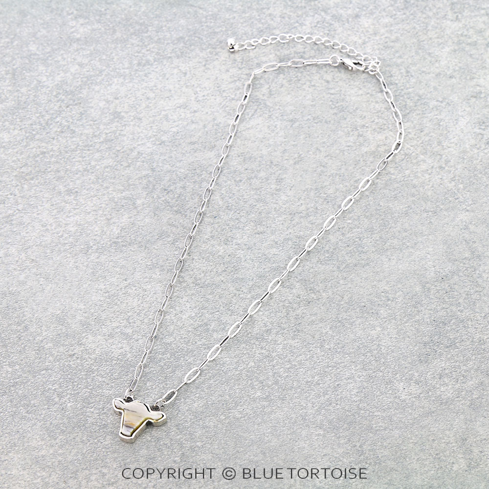 Cow Head Stone Necklace
