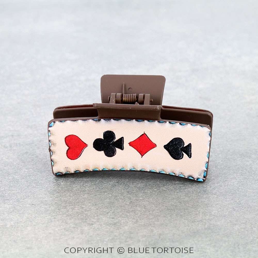 Western Poker Card Hair Claw Clip - Image 2