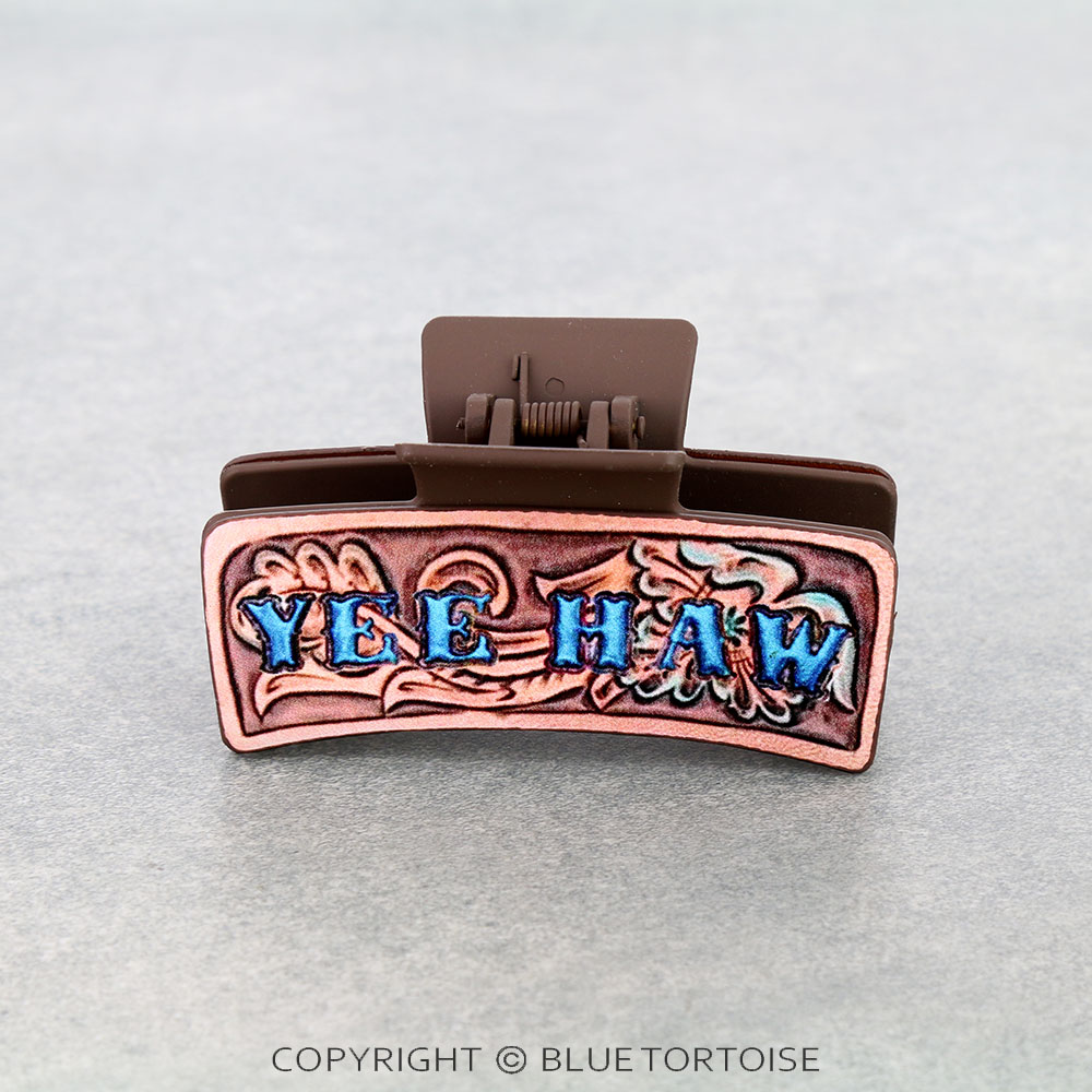 Western YEE HAW Hair Claw Clip - Image 2
