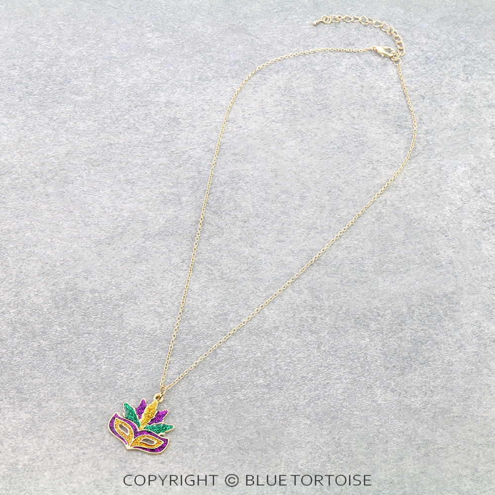 Mardi Gras Mask Necklace