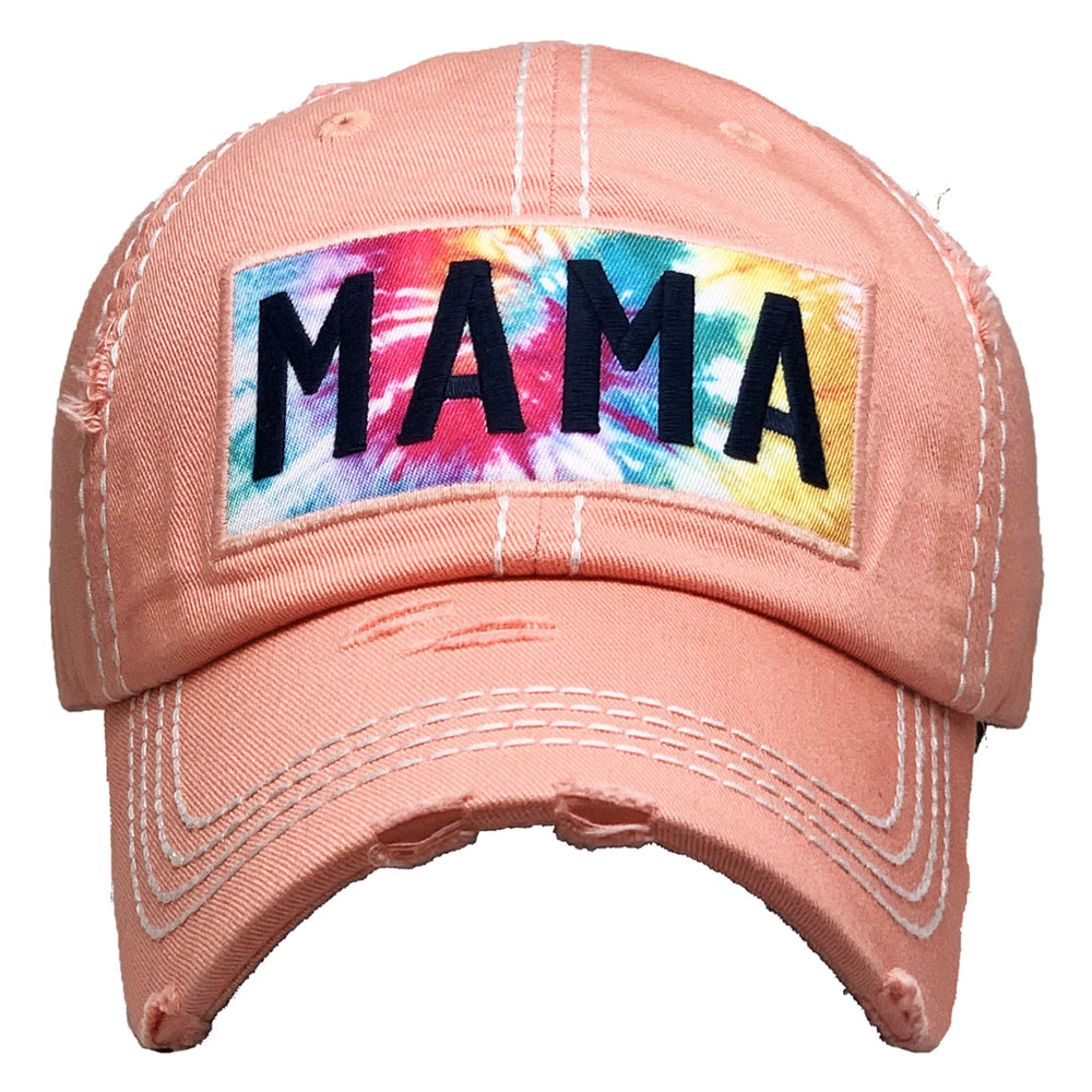 MAMA Tie Dye Washed Vintage Cap