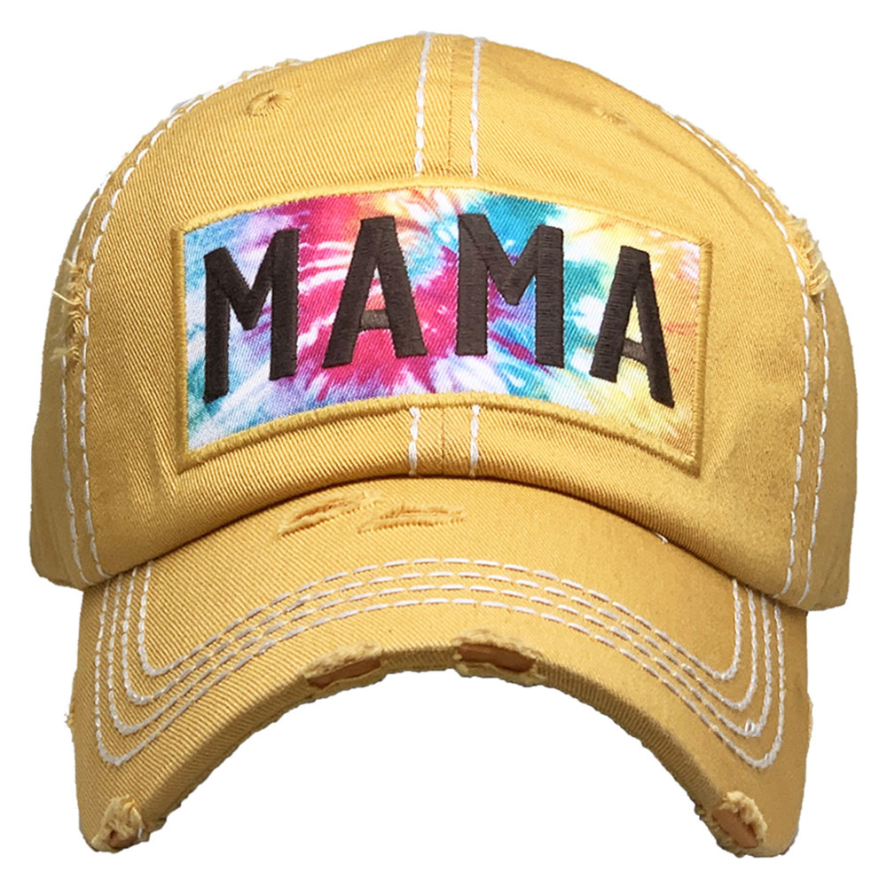 MAMA Tie Dye Washed Vintage Cap