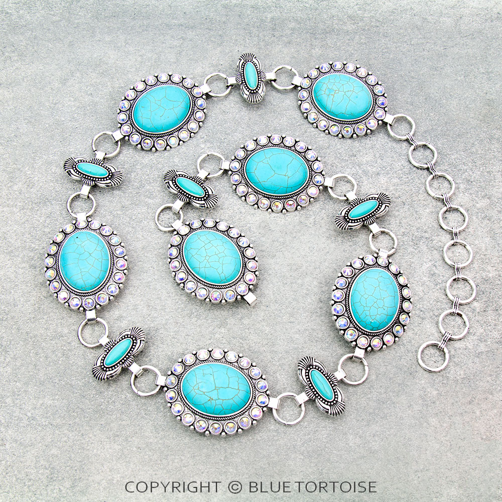 Western Concho Stone Belt S/M
