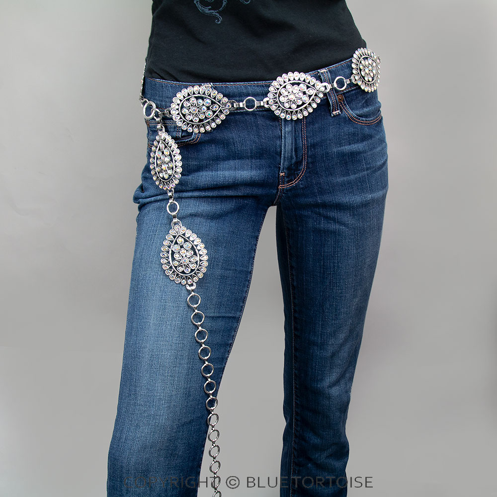 Western Teardrop Stone Lightweight Belt - Image 2