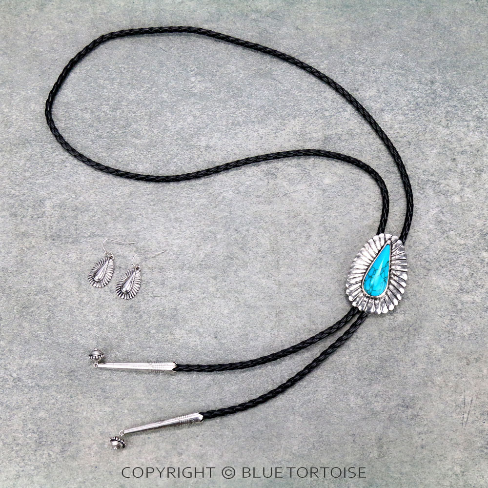 Western Design Bolo Necklace Set