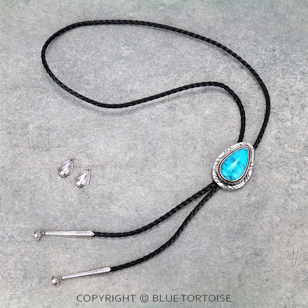 Western Design Bolo Necklace Set