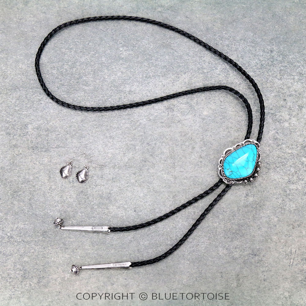 Western Design Bolo Necklace Set
