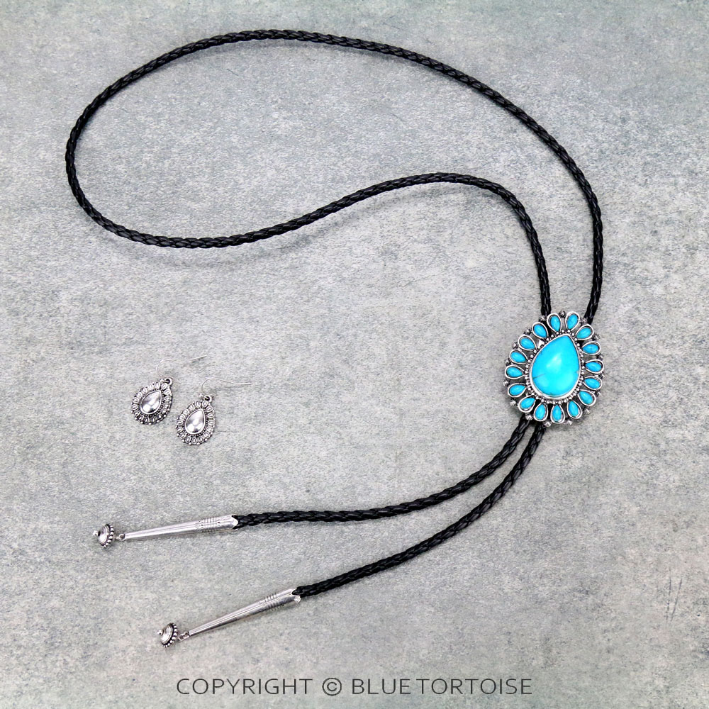 Western Design Bolo Necklace Set