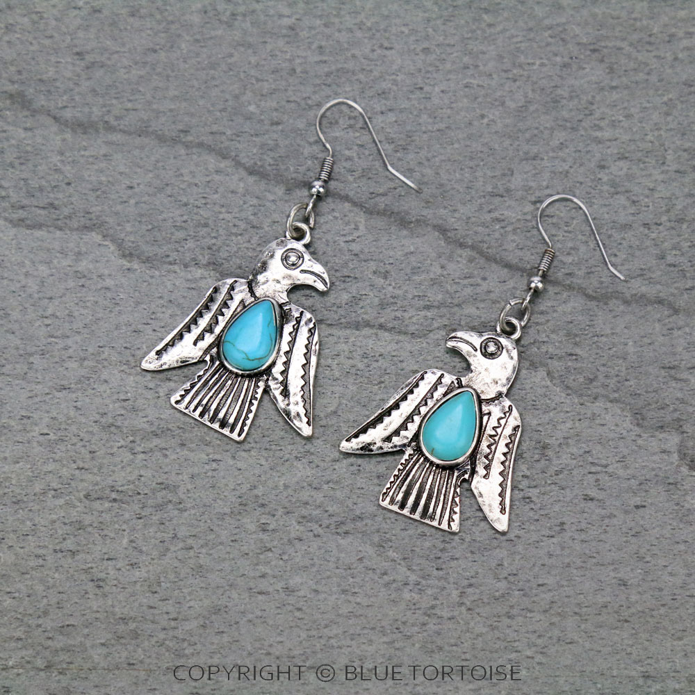 Western Thunderbird Dangle Earrings