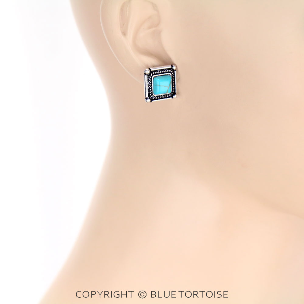 3 Pair Western Cactus Earring Set - Image 3