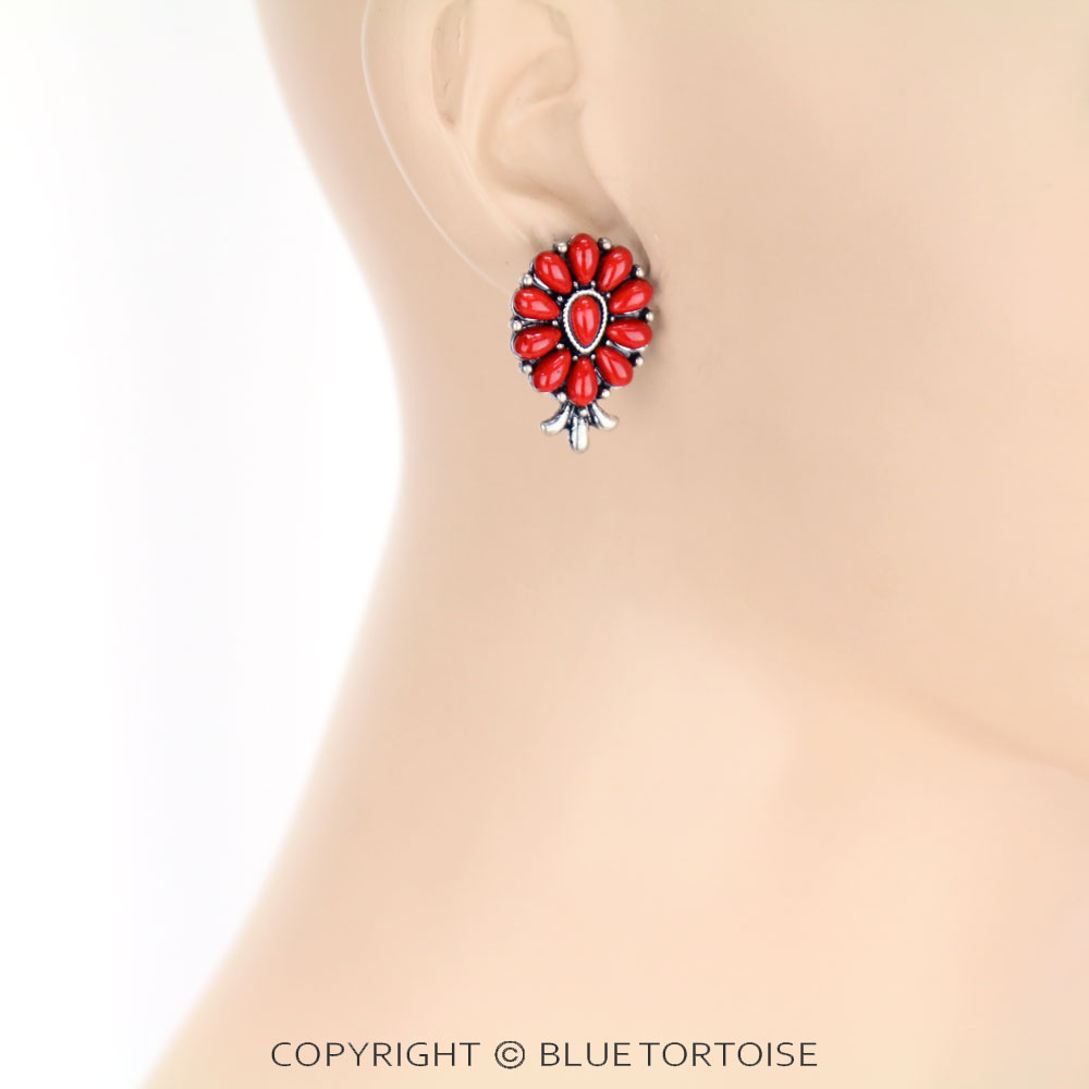 3 Pair Western Concho Earring Set - Image 2