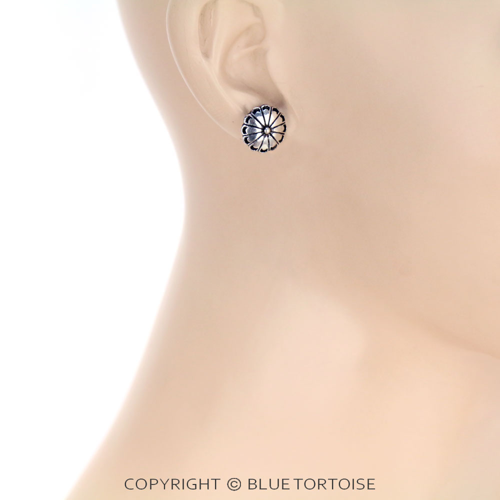 3 Pair Western Concho Earring Set - Image 4