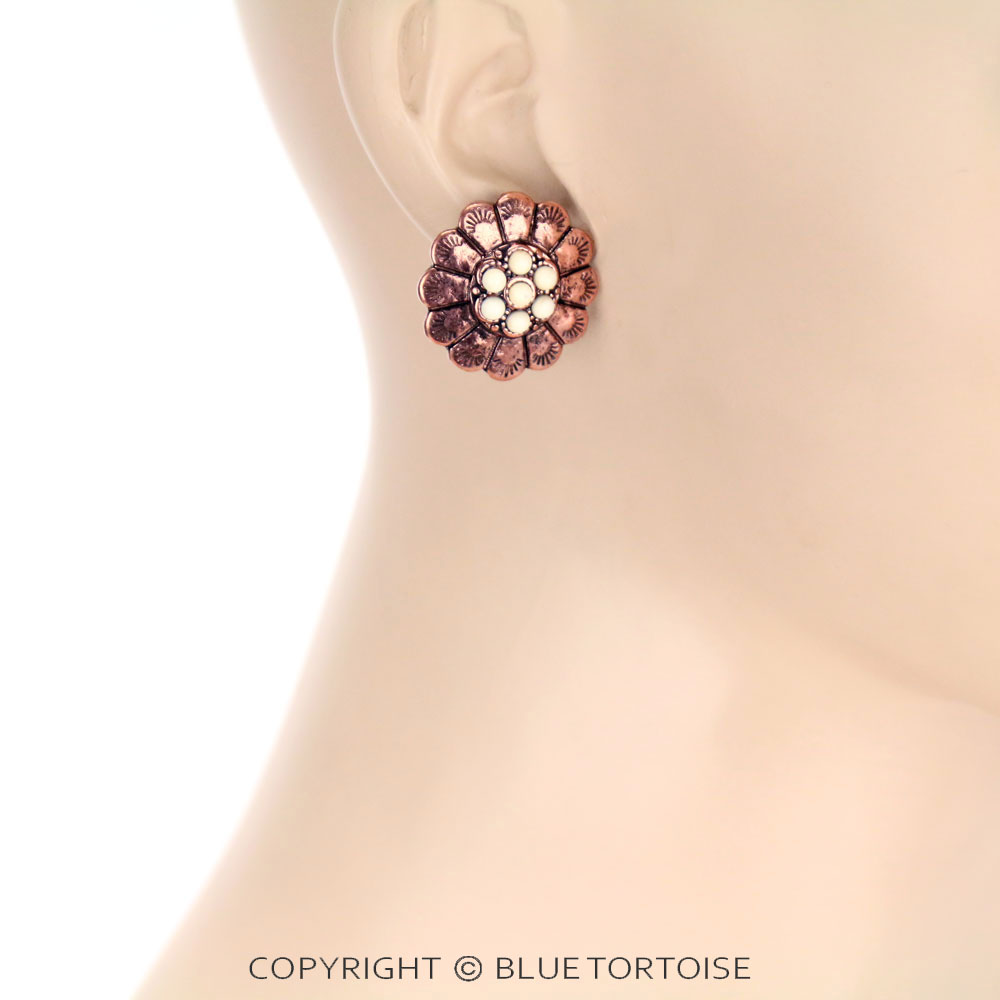 3 Pair Western Concho Earring Set - Image 2