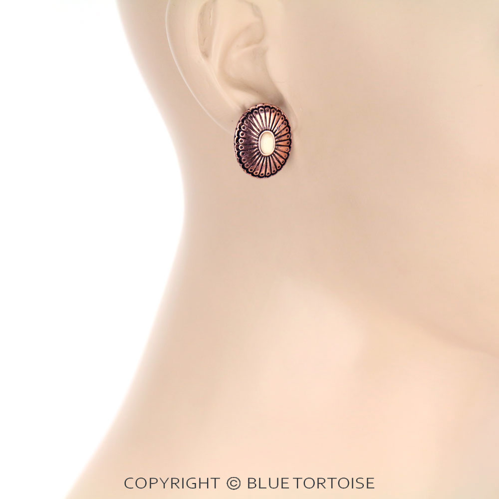3 Pair Western Concho Earring Set - Image 3