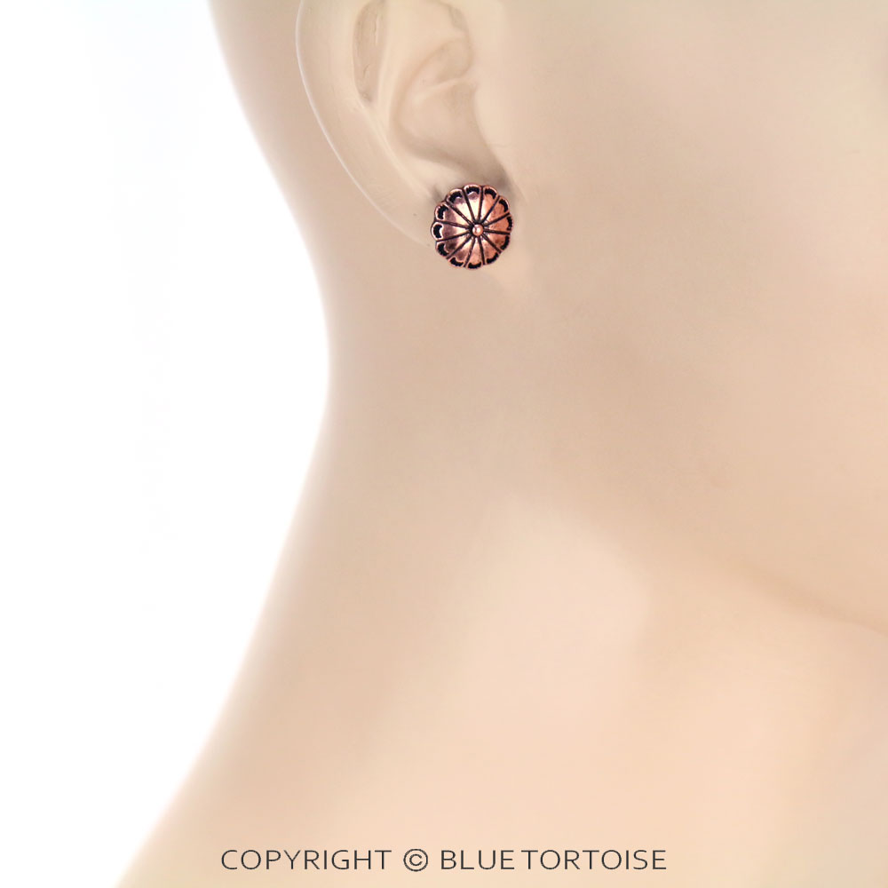 3 Pair Western Concho Earring Set - Image 4