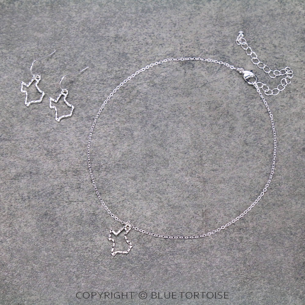 Mini Texas Map Choker Set