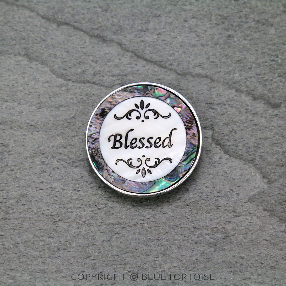"Blessed" Print Phone Grip & Stand