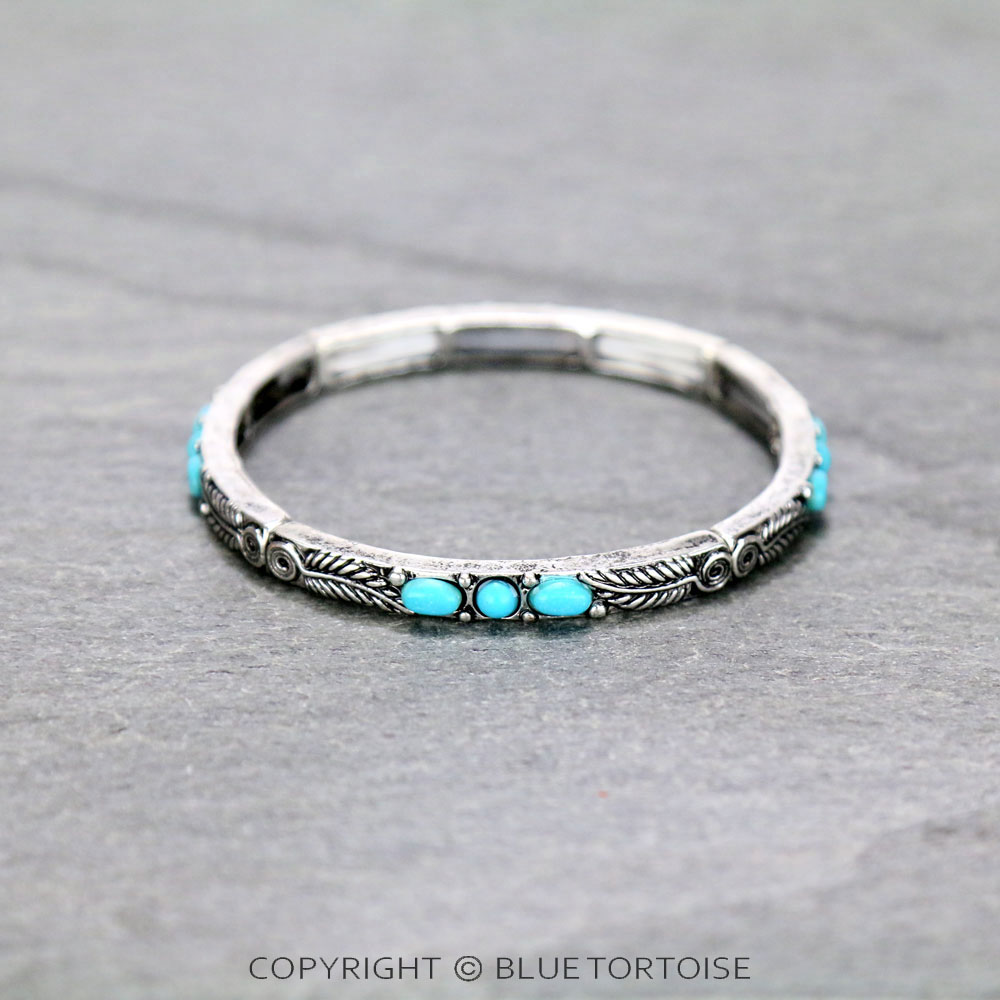 Tailored Semi Stone Stretch Bracelet