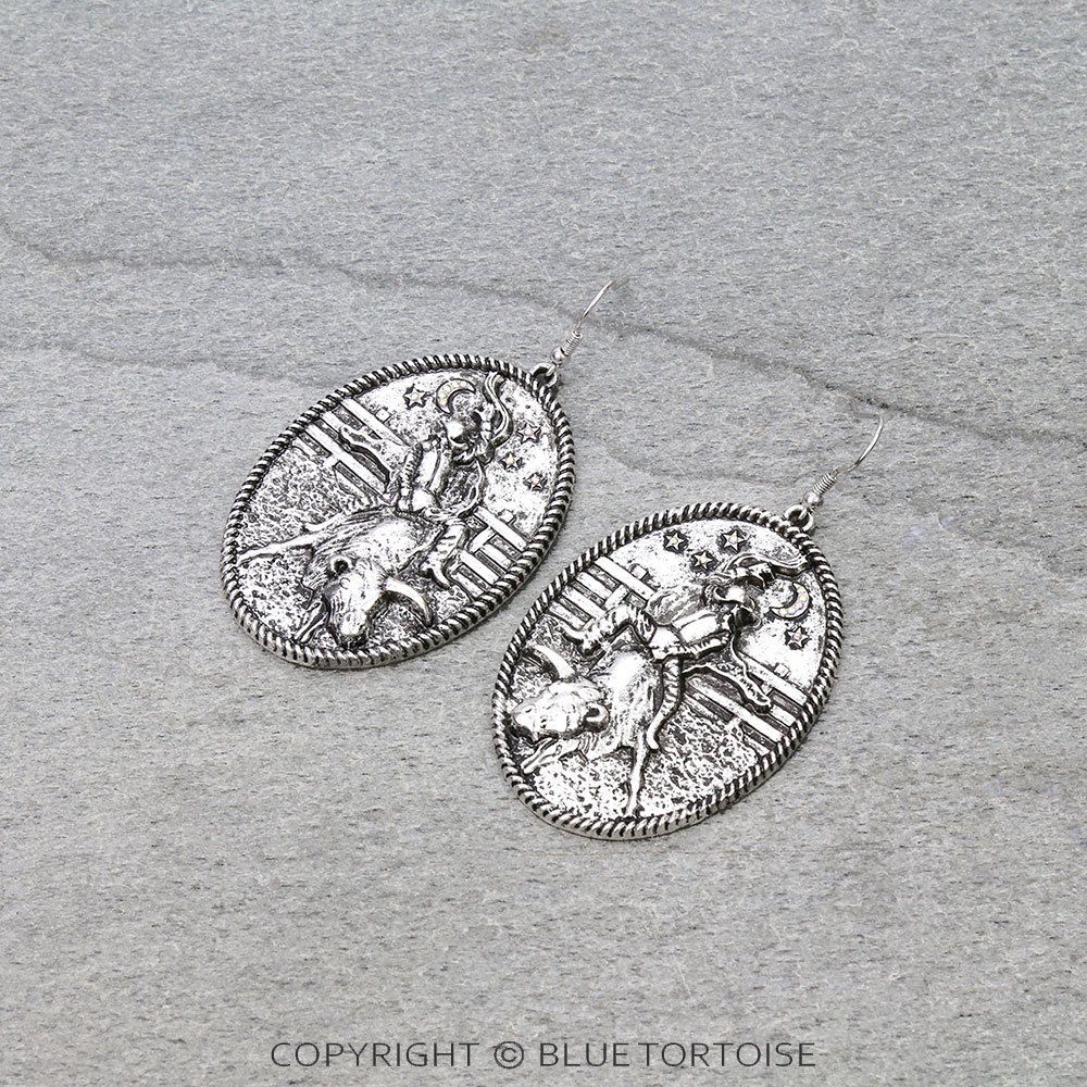 Western Night Rodeo Dangle Earrings