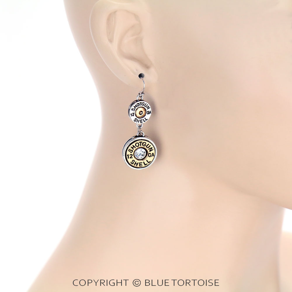 Western Shotgun Shell Dangle Earrings - Image 2