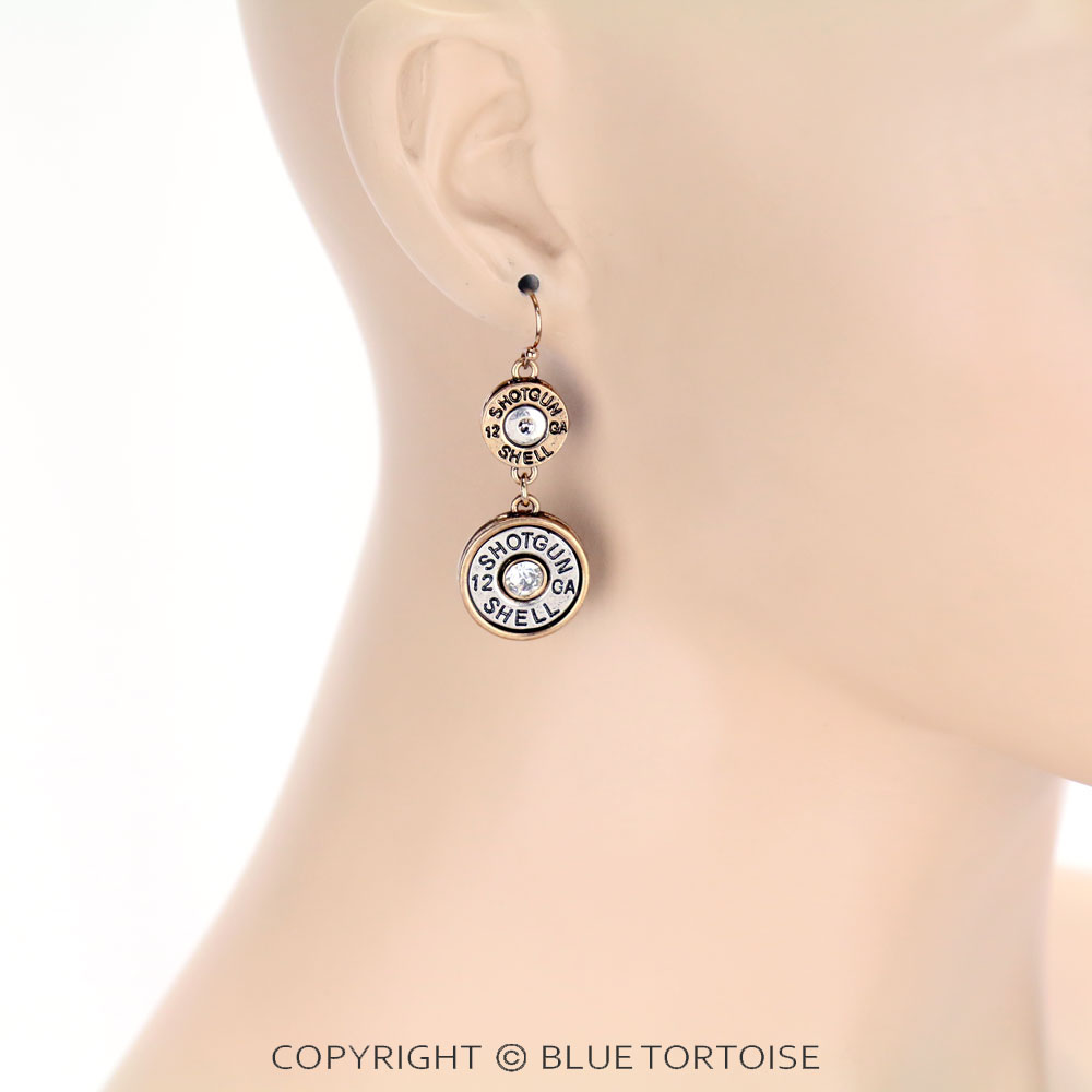 Western Shotgun Shell Dangle Earrings - Image 2