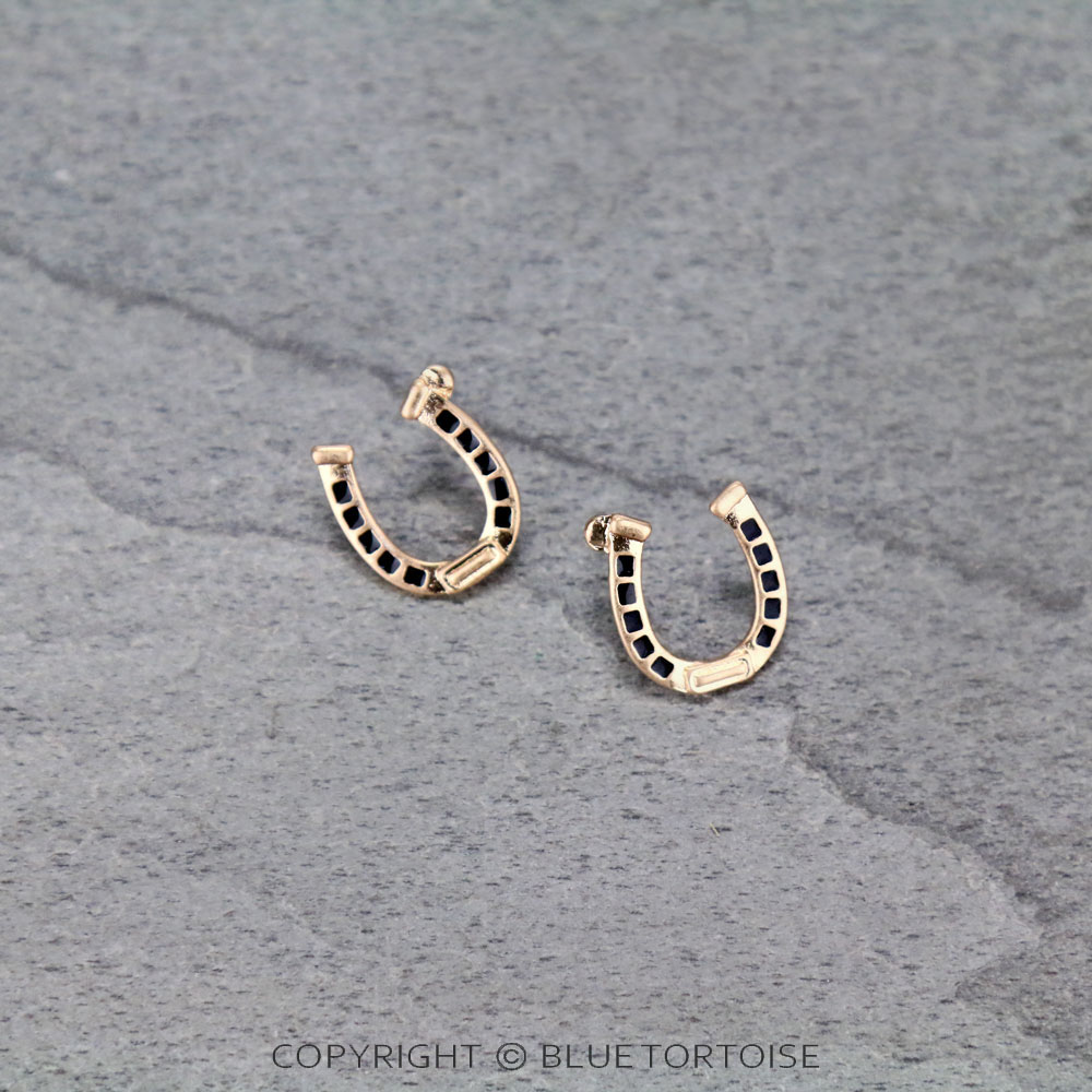 Western Horseshoe Dangle Earrings