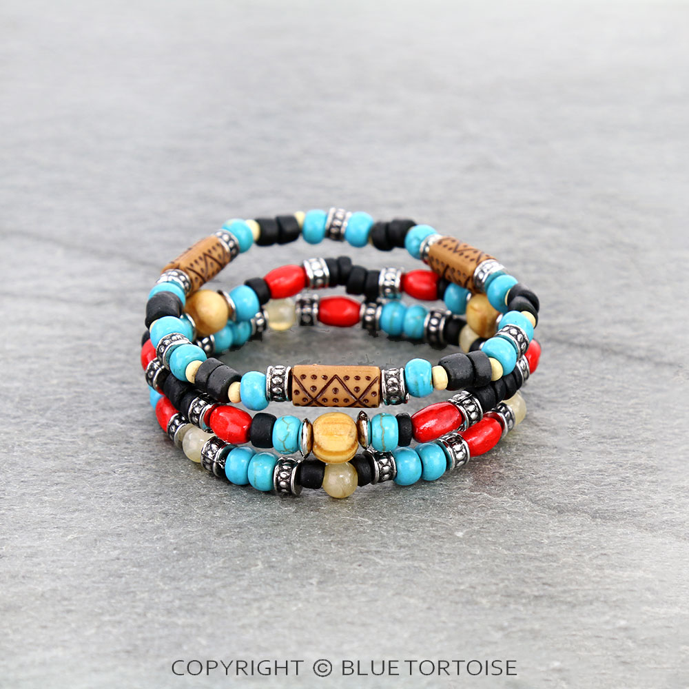 Western Multi Bead Stackable Bracelet