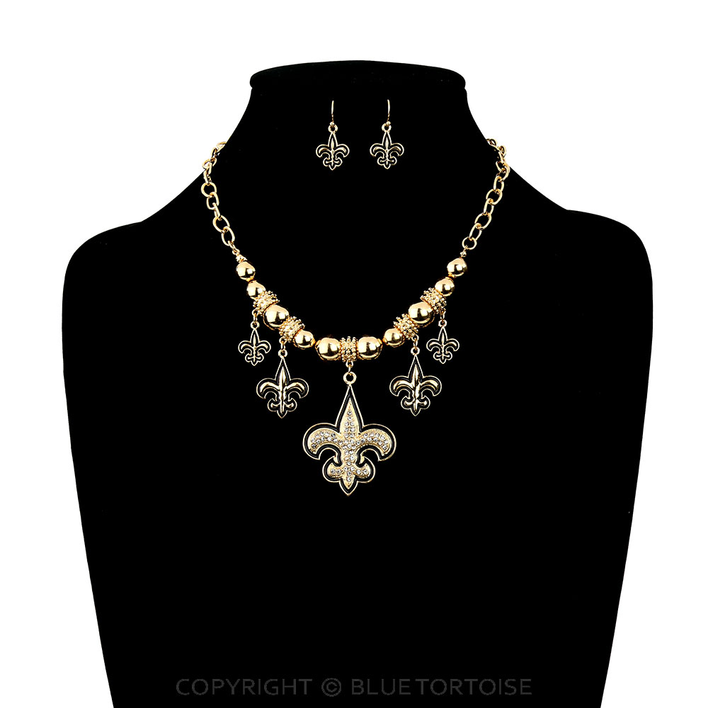 Fleur De Lis Theme Necklace Set - Image 2
