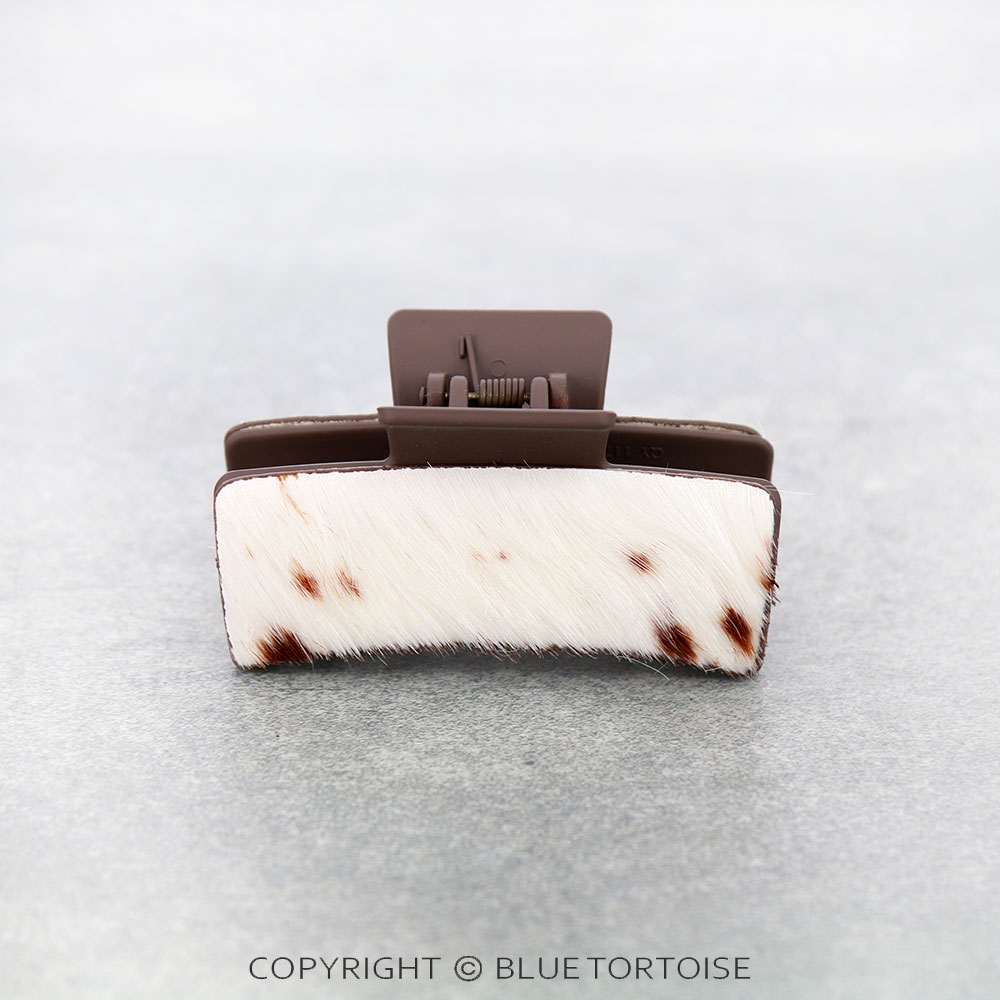 Genuine Cowhide Hair Claw Clip - Image 2