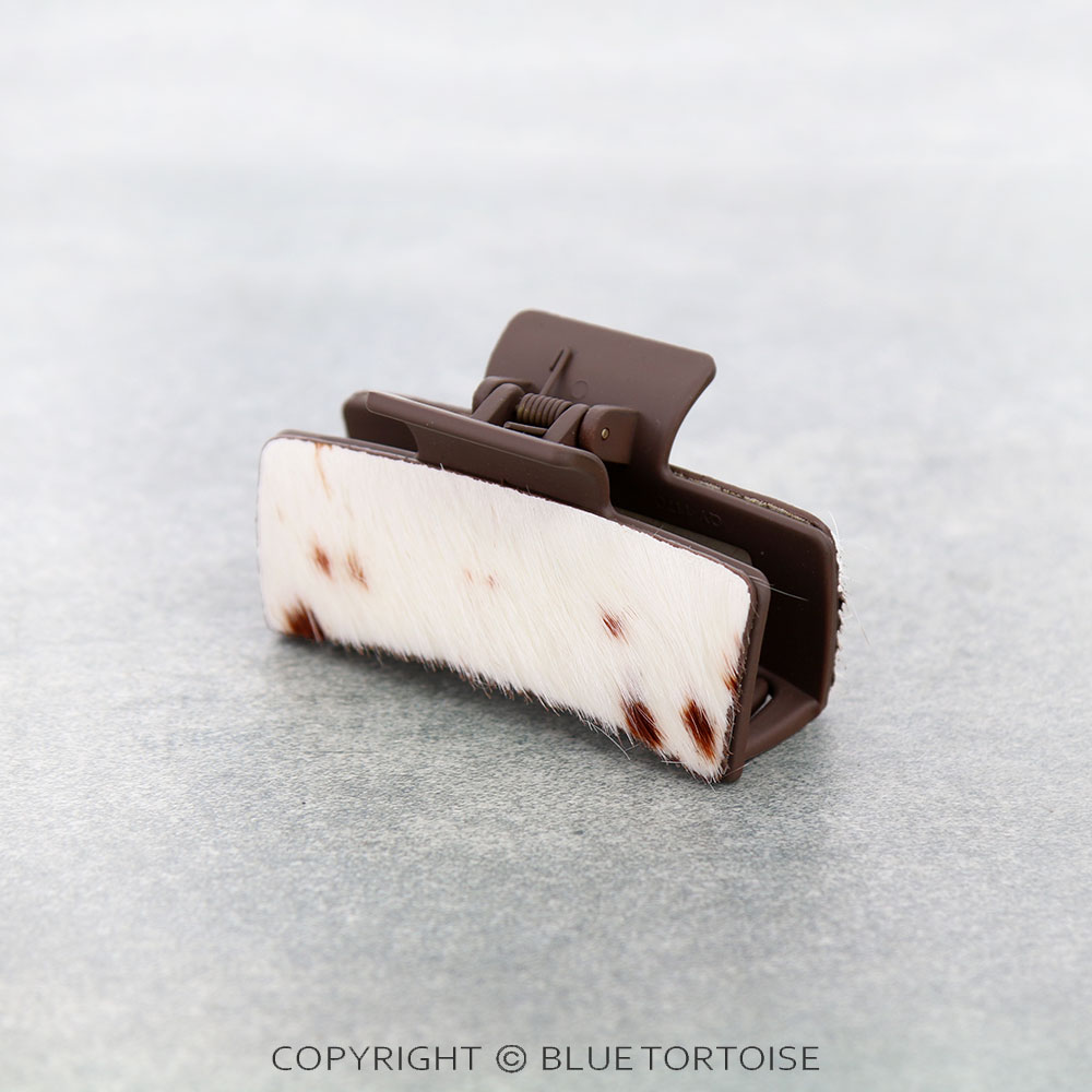 Genuine Cowhide Hair Claw Clip