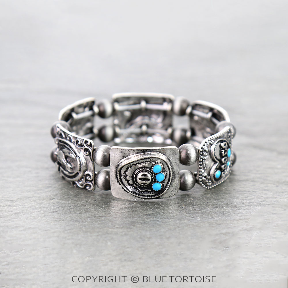 Western Theme Stretch Bracelet