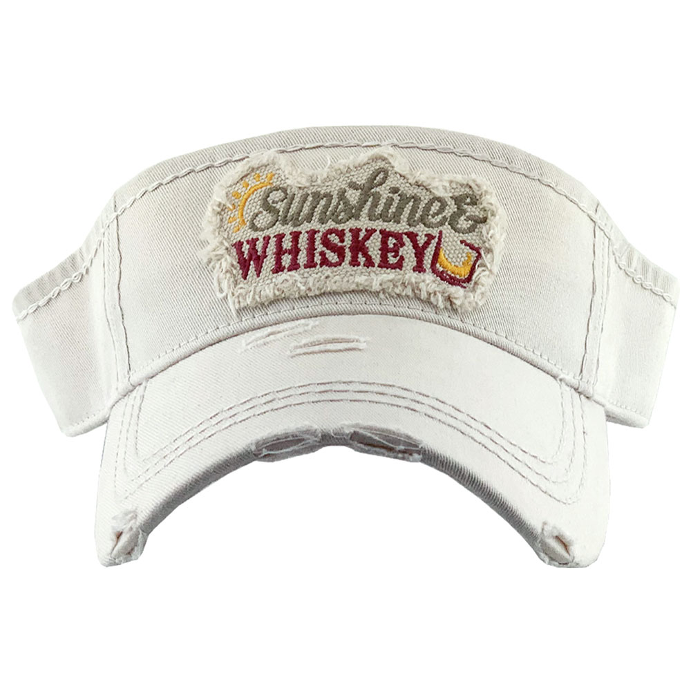 "Sunshine and Whiskey" Vintage Sun Visor